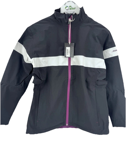 Ladies Benross Pearl Hydro Pro Black Rain Jacket UK Size 10/ Brand New/ 318070