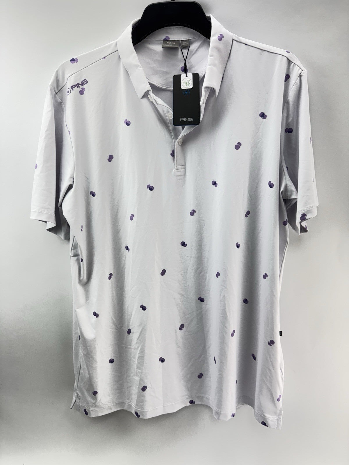 Ping Golf Mens Polo Shirt Two Tone UK XL /Short Sleeve /White /New /262420