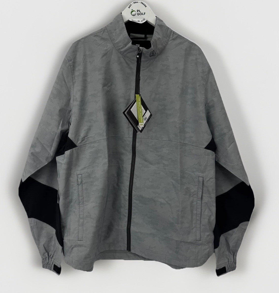 FootJoy Hydrolite X Jacket Mens Size M Grey Camo Waterproof Lightweight/337680