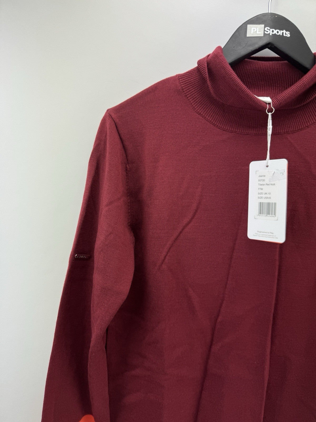 Ping Ladies Pullover Jeanie Roll Neck Long Sleeve UK 10 /Merino Wool /New /300702