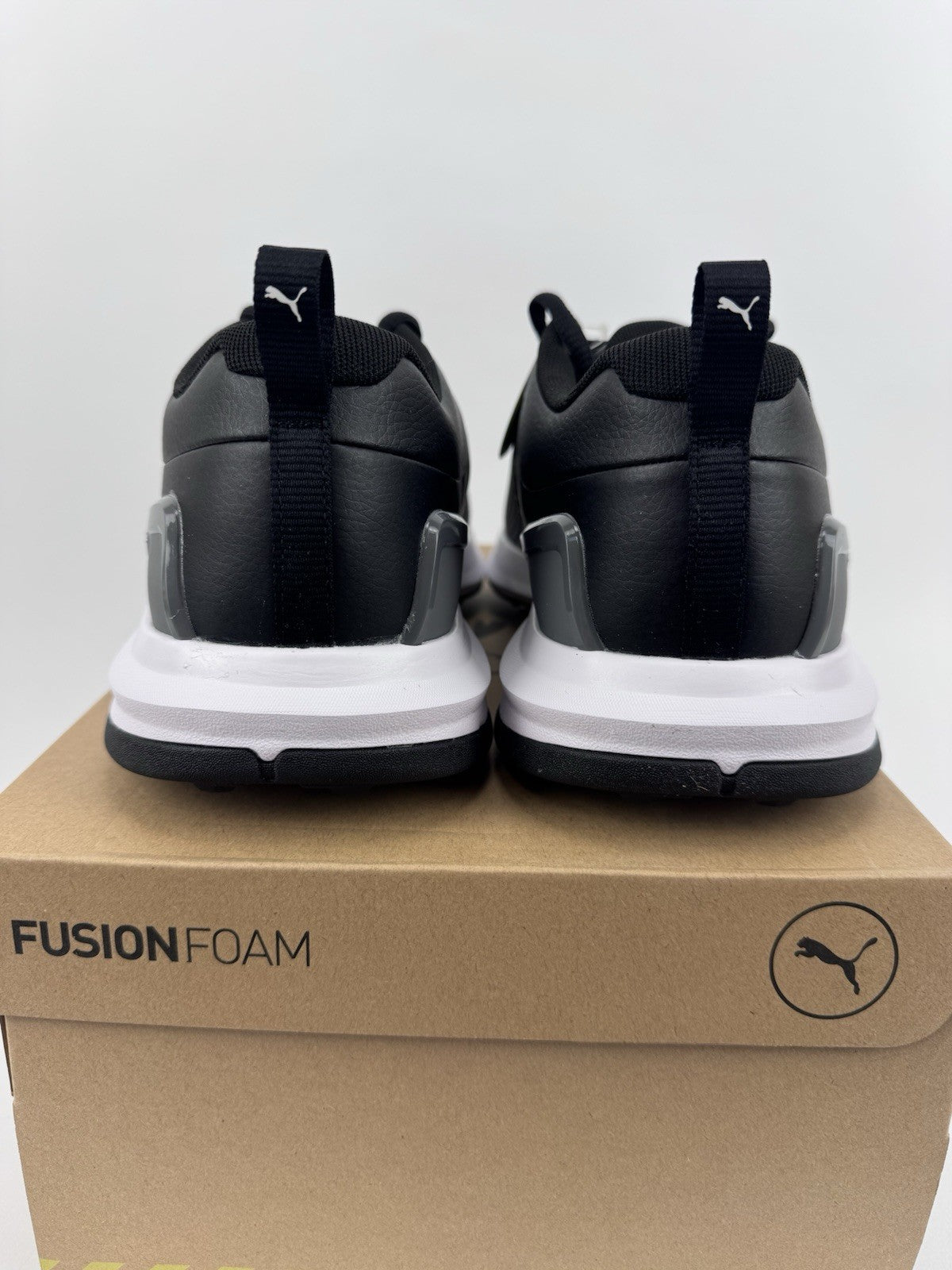 Puma Fusion Plus Spiked Golf Shoes Men's Size 9 Black Waterproof/318627
