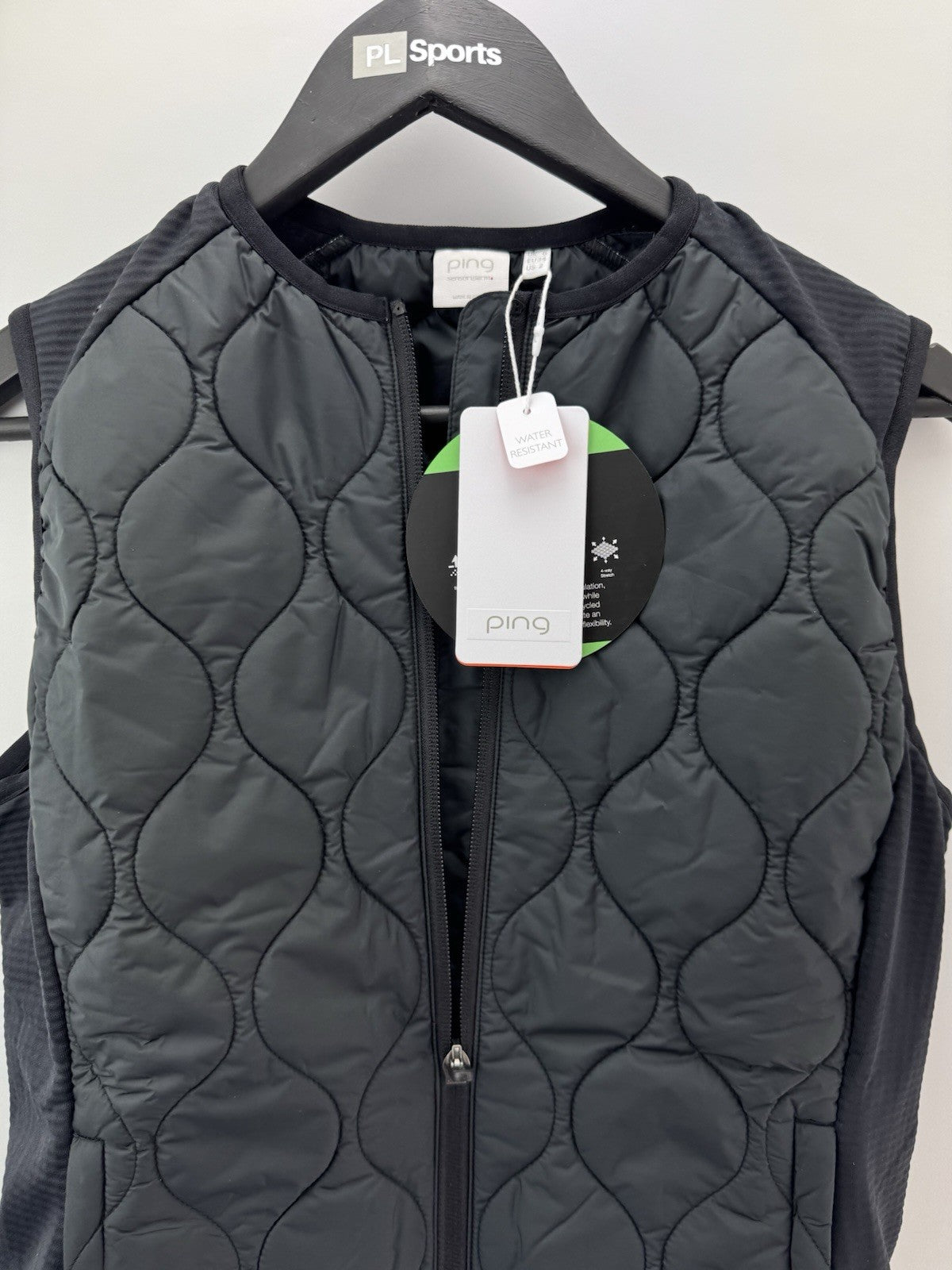 Ping Golf Ladies Gilet Seren Vest Insulated UK 6 /Collarless /Full Zip/New/280813