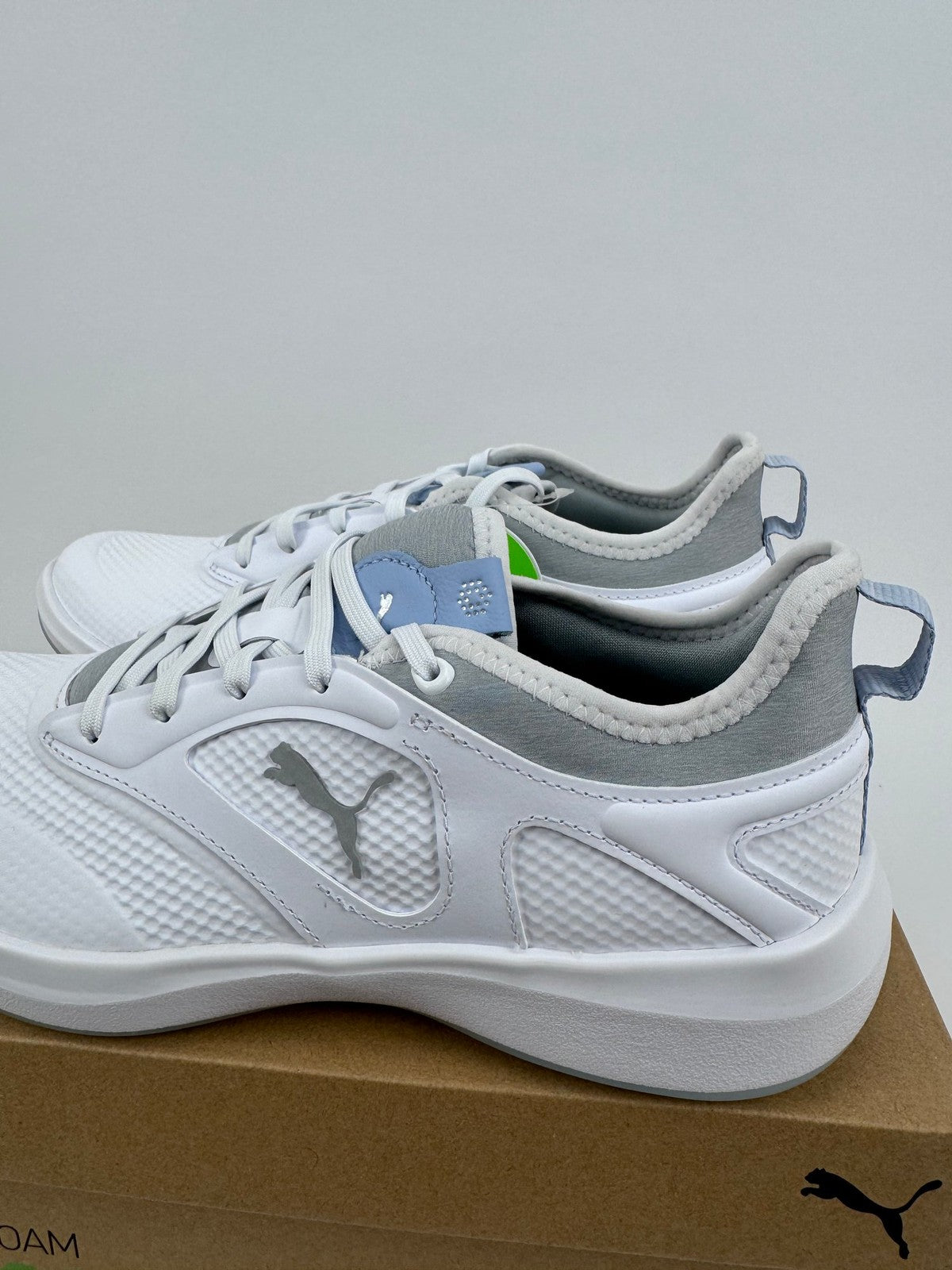 Puma Ignite Malibu Women's Golf Shoes Size UK 6 White Silver/321061