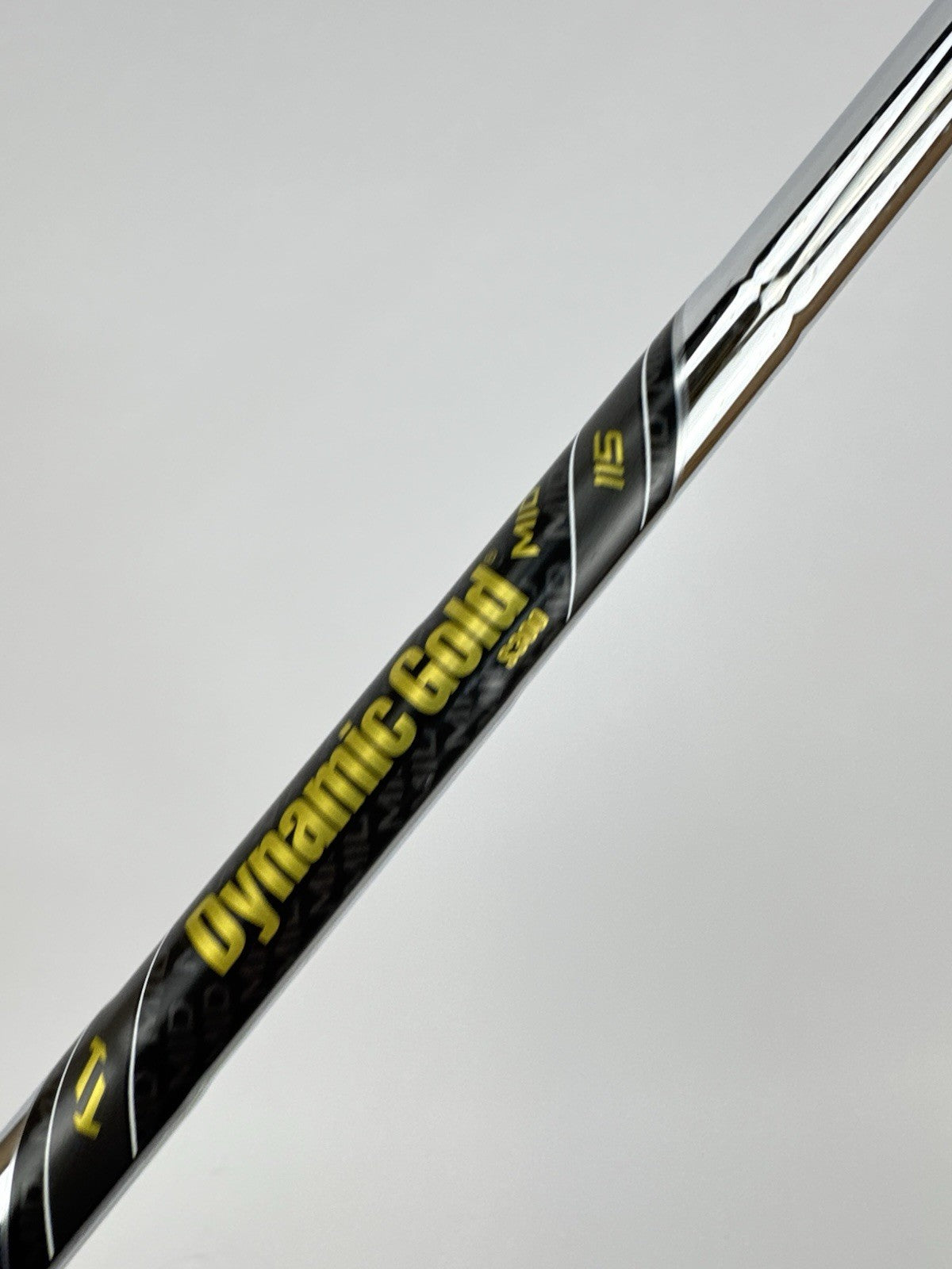 Dynamic Gold 115 Iron Shaft Mid S300 Stiff Flex Steel 35.5”/0.355 Tapered/332825
