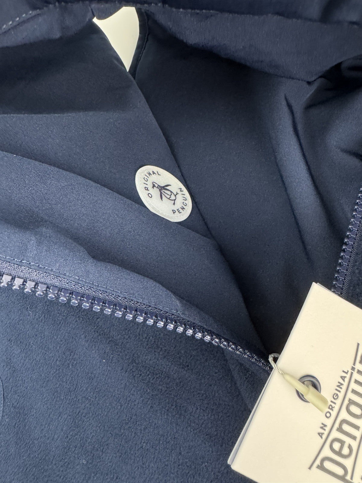 Penguin Golf Gilet Reversible Mixed Media UK XL /Full Zip /Navy /New /3051411
