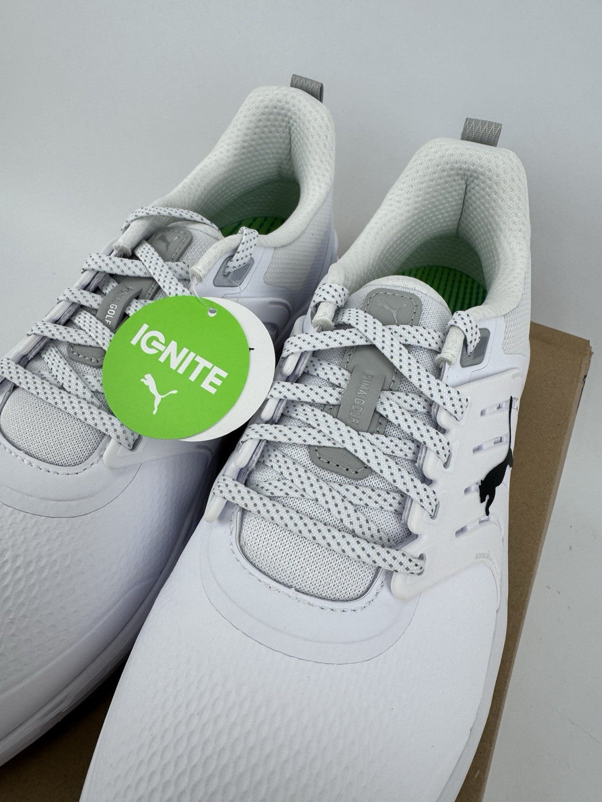 Puma Ignite Elevate 2 Tour Men's Golf Shoes Size UK 10 White Waterproof/319127
