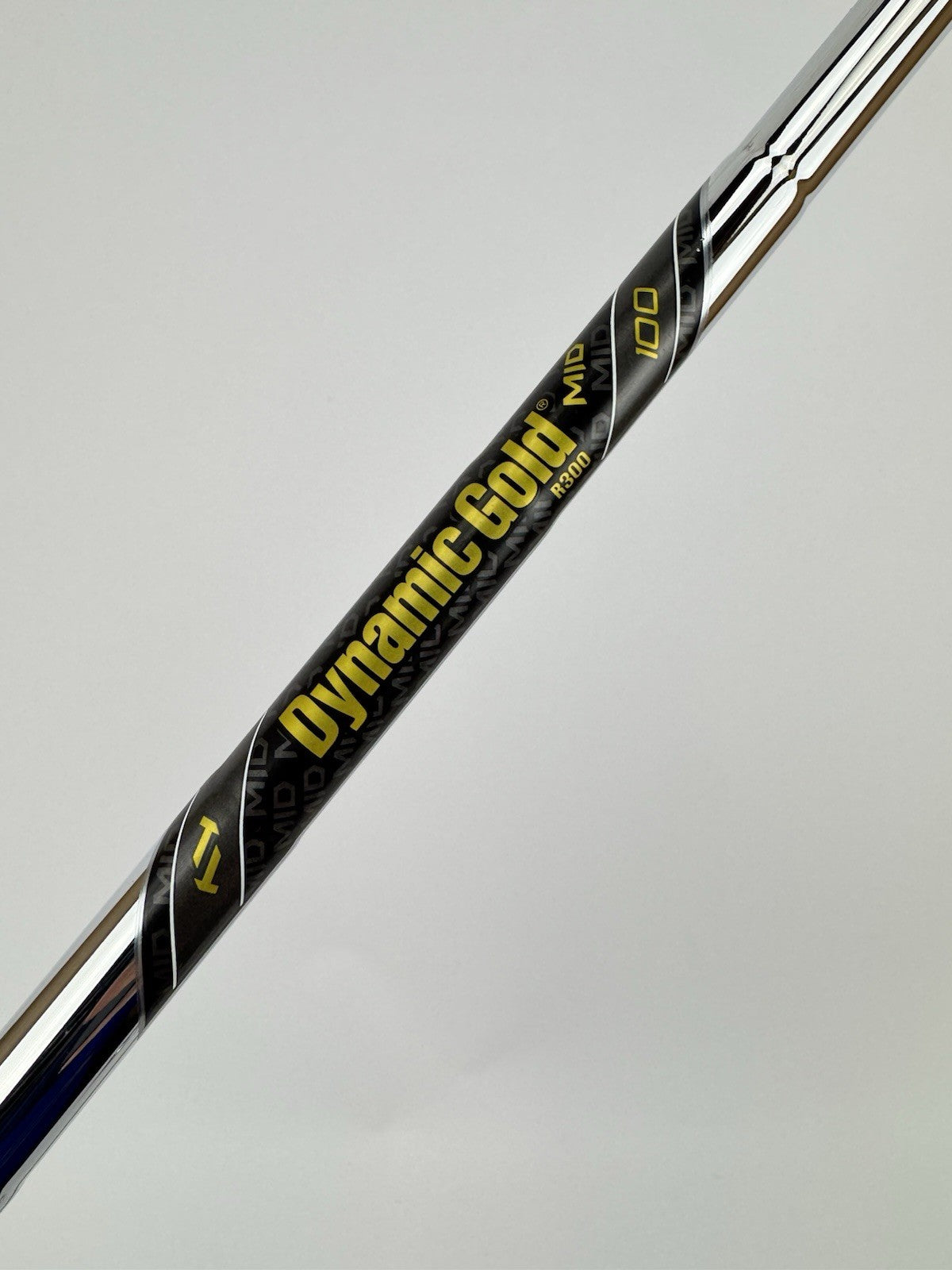 Dynamic Gold Mid 100 Iron Shaft S300 Stiff Flex Steel 35.5”/0.370 Parallel/323730