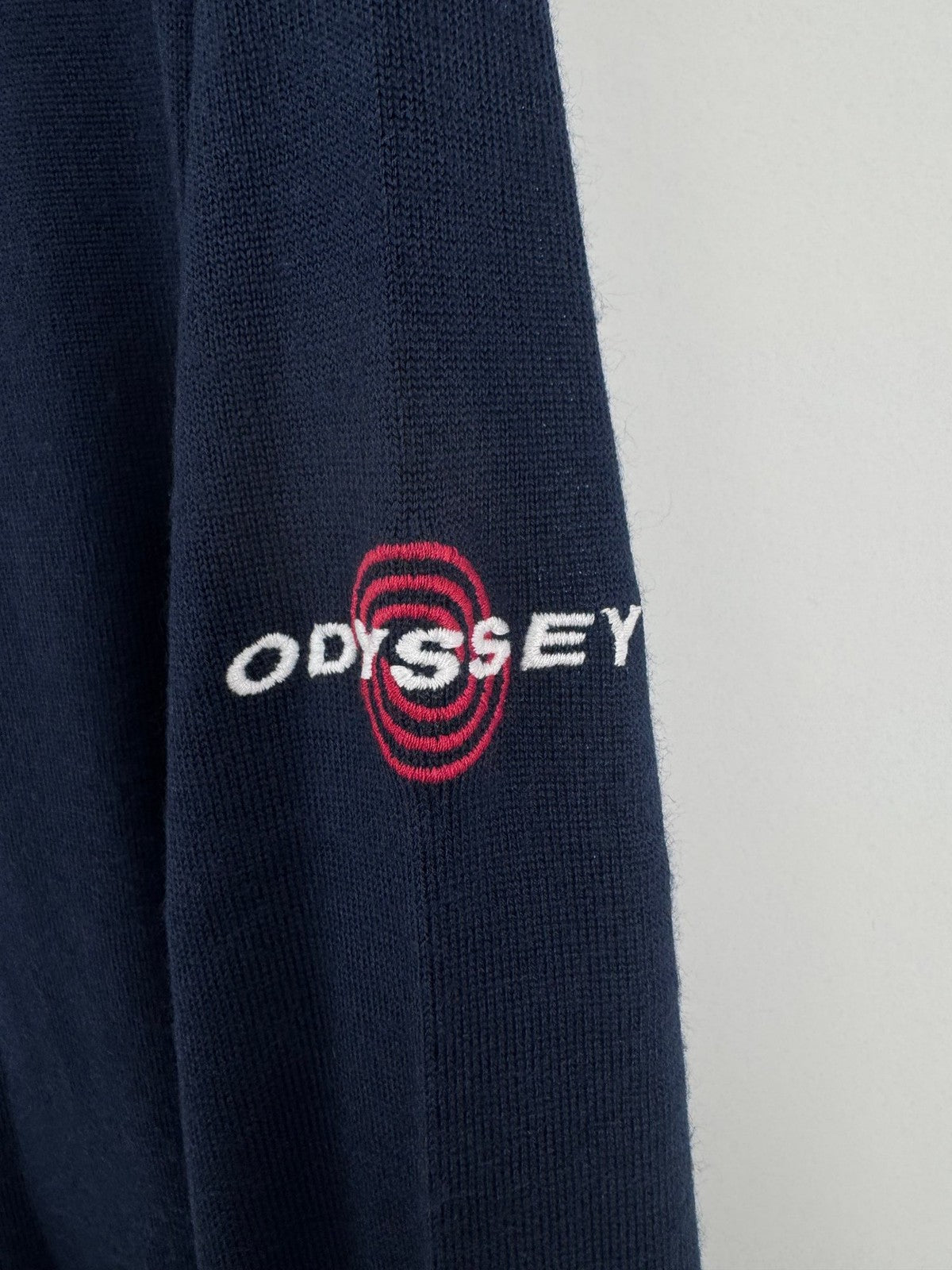 Men’s Callaway Odyssey Weather Series Golf Merino Mix Jumper Size M Navy /323957