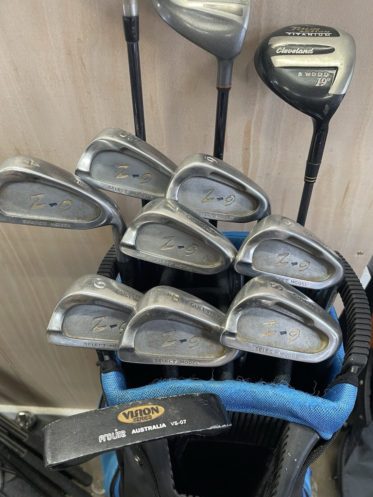 Mens Golf Package Set -1” Regular Flex Graphite 12 Clubs /New Grips /Right /Bag3