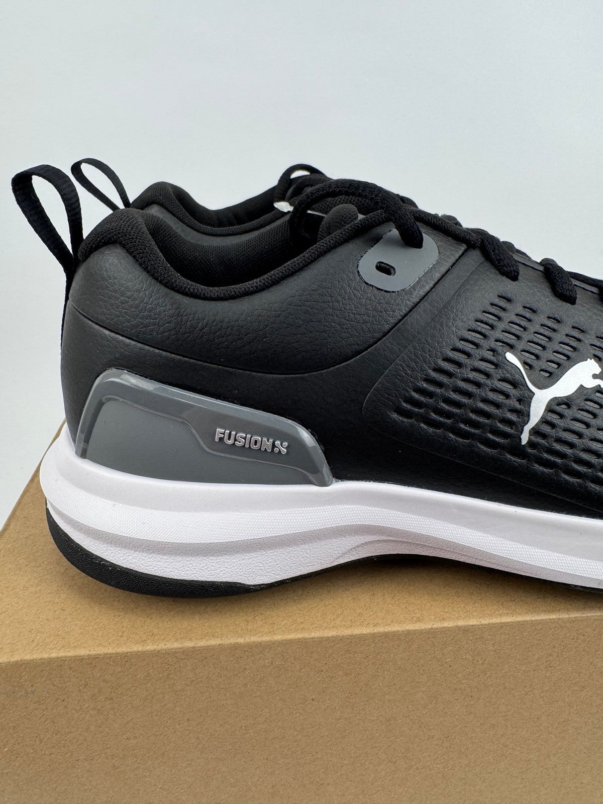 Puma Fusion Plus Spiked Golf Shoes Men's Size 8 Black Waterproof/323125