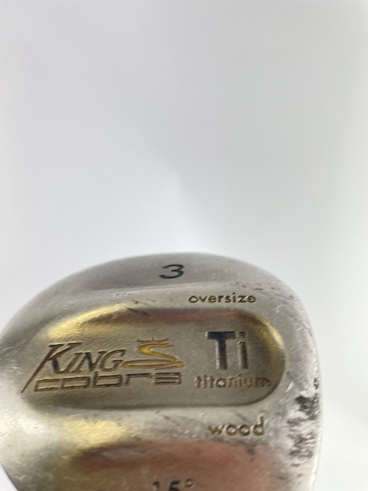 King Cobra 3 Wood 15* Oversize Stiff Graphite /Right Handed /New Grip /70853