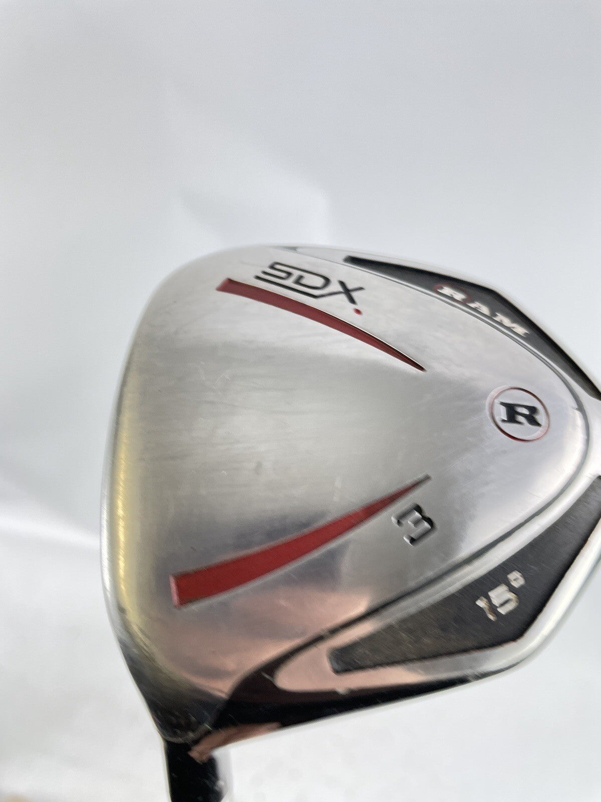 Ram Golf 3 Wood SDX 15* Left Handed /Regular Graphite /New Grip /89202