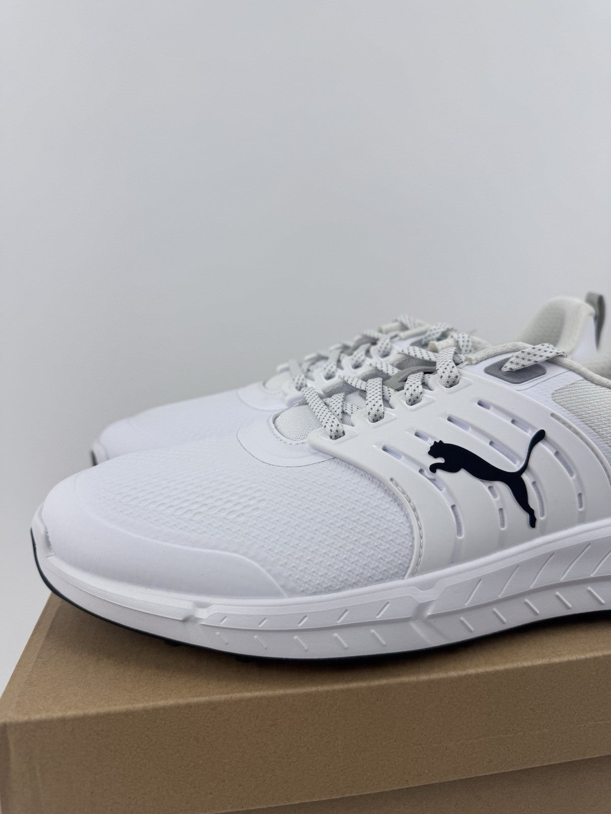 Puma Ignite Elevate 2 Tour Men's Golf Shoes Size UK 8 White Waterproof/322982