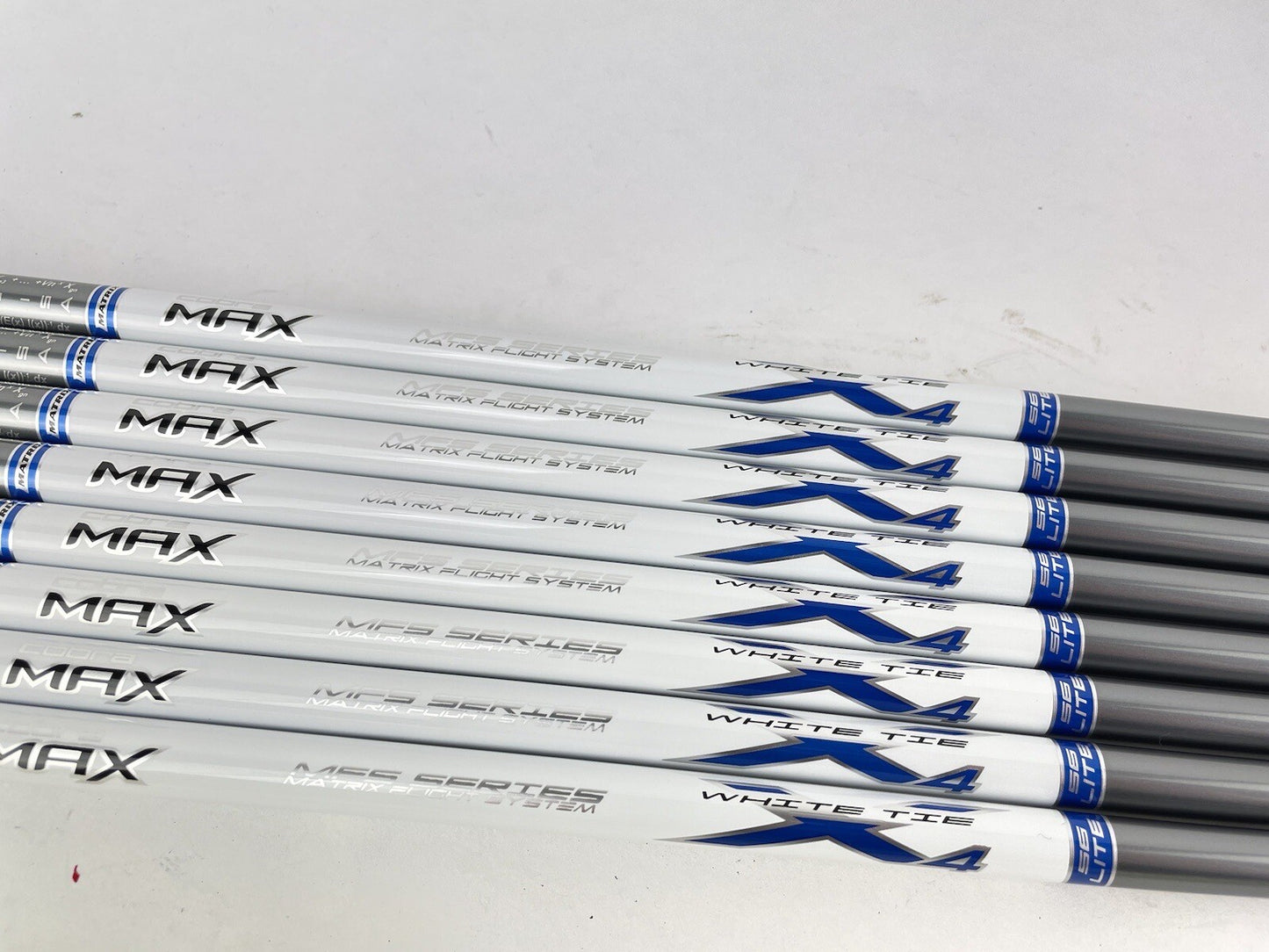 Matrix Ozik White Tie Iron Shaft Set (8) X4 Lite Senior Graphite 42”/0.370/138390