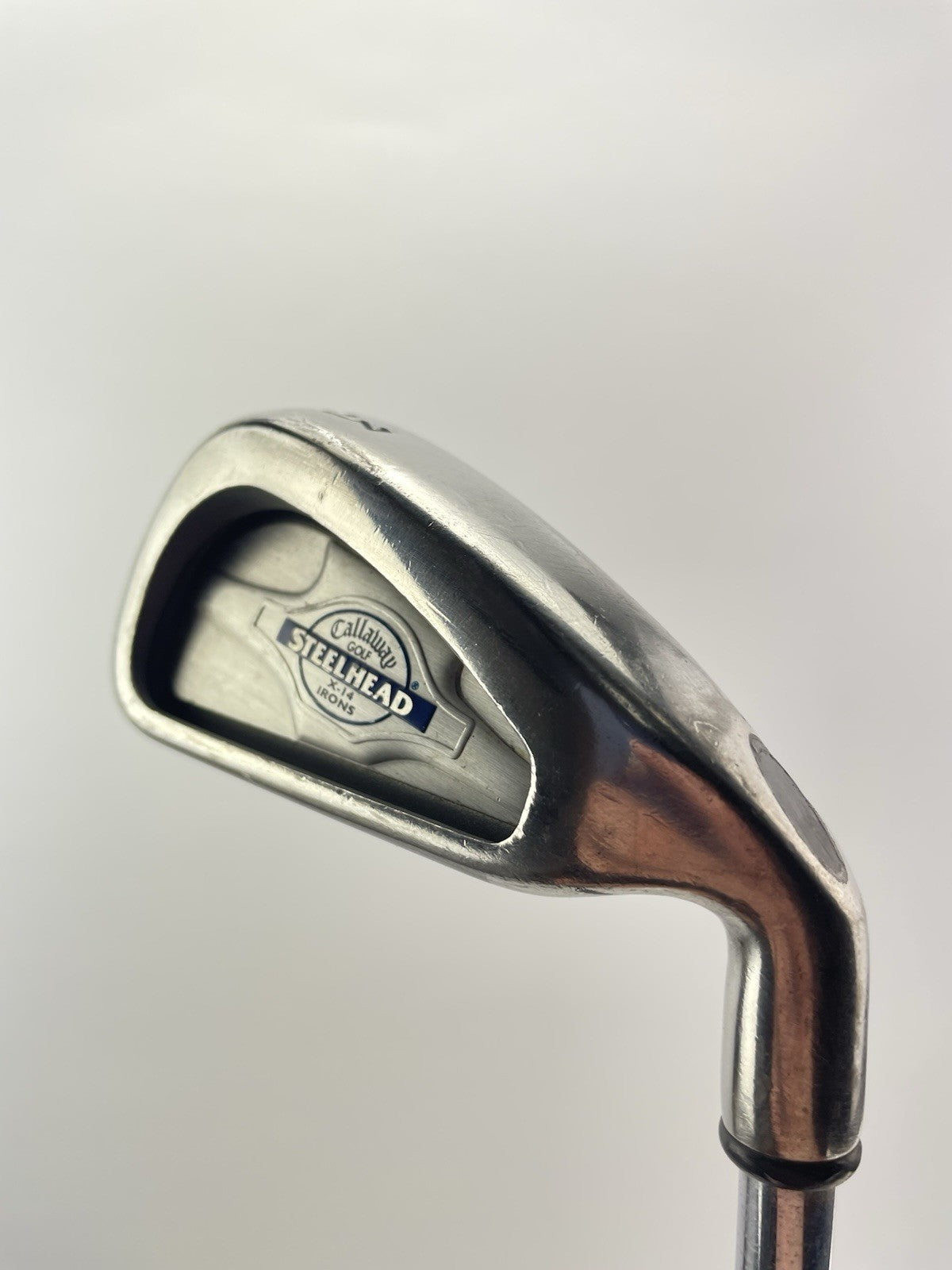 Callaway X-14 3 Iron Steelhead Rifle 6.5 Stiff Flex Steel /Right /New Grip/282941