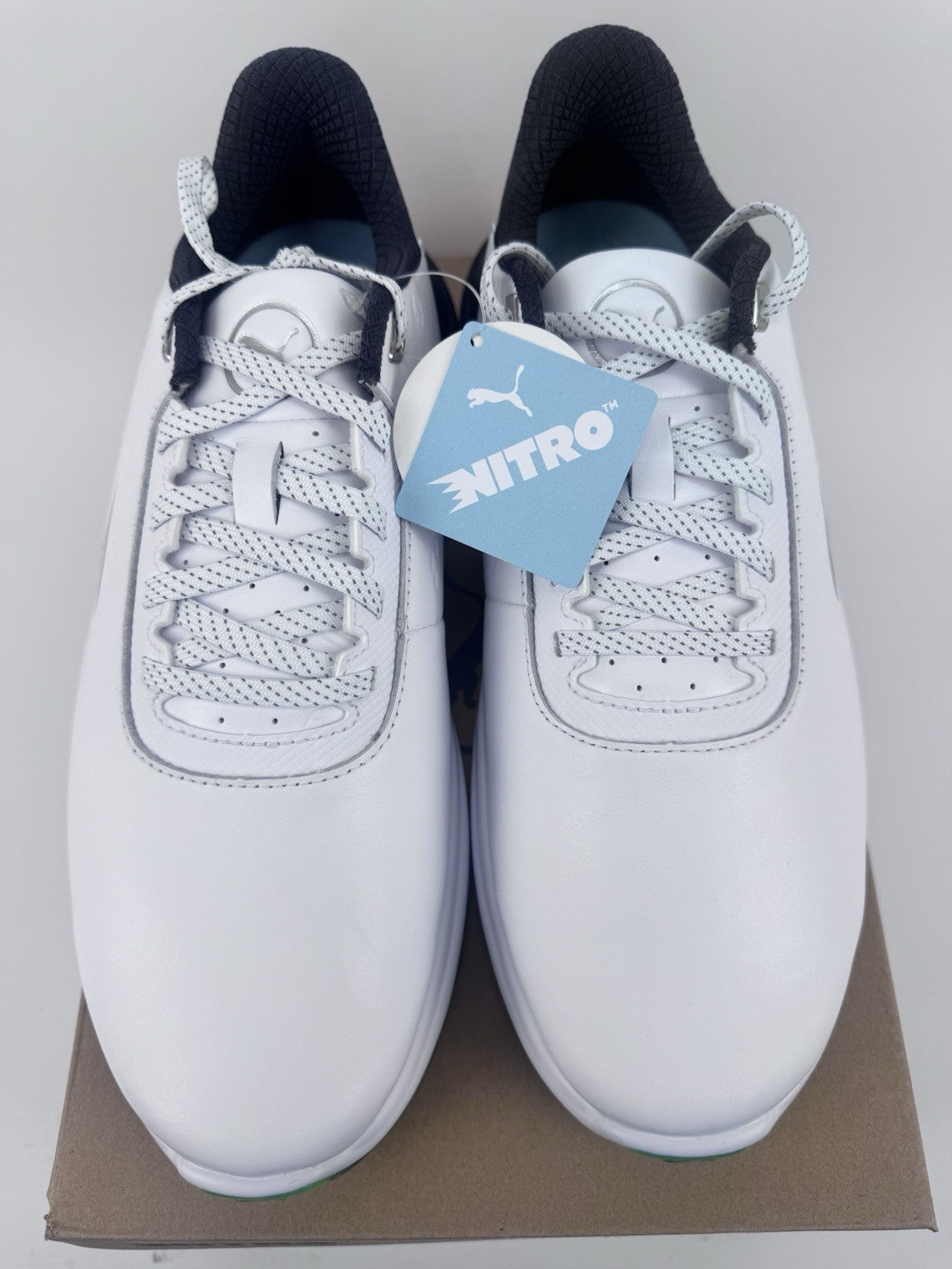 Puma Phantomcat Nitro Men's Golf Shoes Size UK 8.5 White Black Fluro/323438