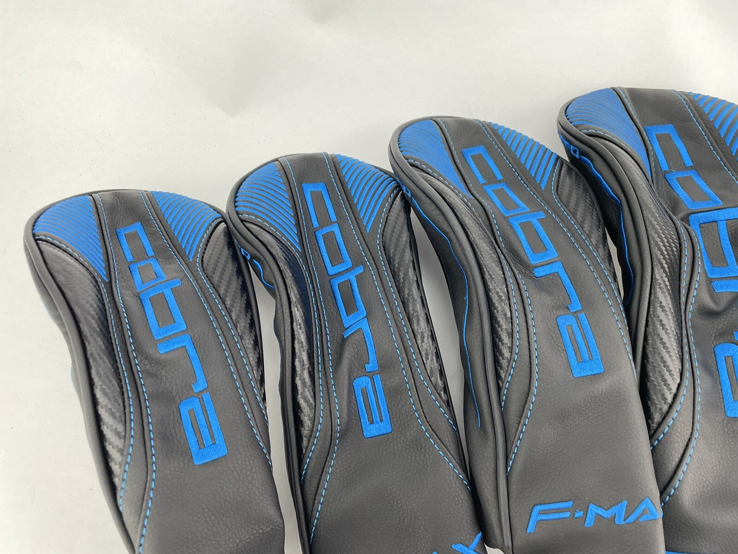 King Cobra Headcover Set (4) Driver + 3 X Fairways /Black/Blue /New1