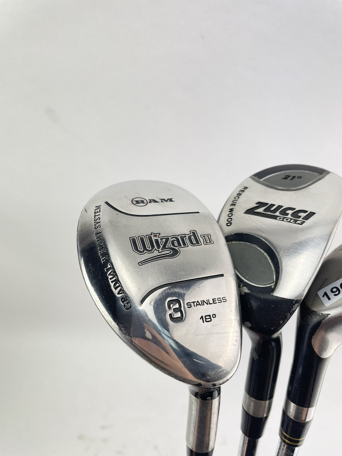 Mens Golf Hybrid Set 18,21&24* Regular Flex Steel/Right Handed /New Grips /196811