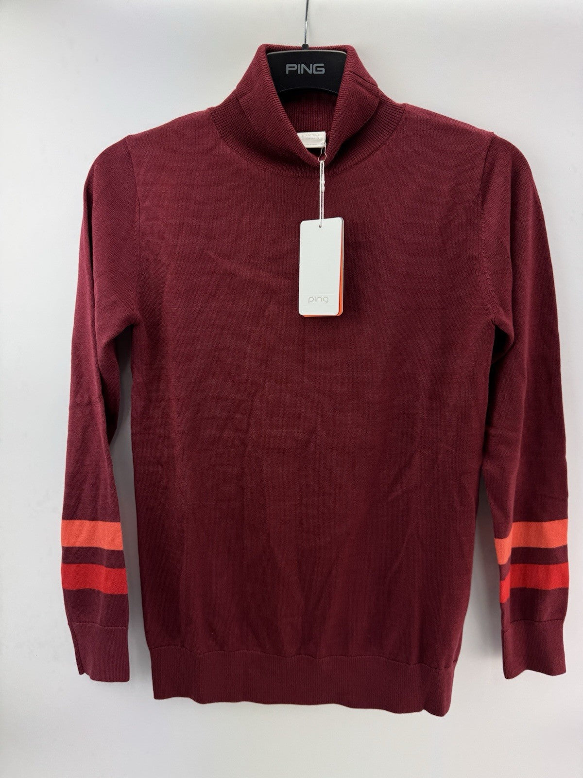 Ping Ladies Pullover Jeanie Roll Neck Long Sleeve UK 8 /Merino Wool /New /252170