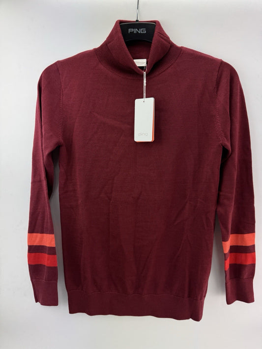 Ping Ladies Pullover Jeanie Roll Neck Long Sleeve UK 8 /Merino Wool /New /252170