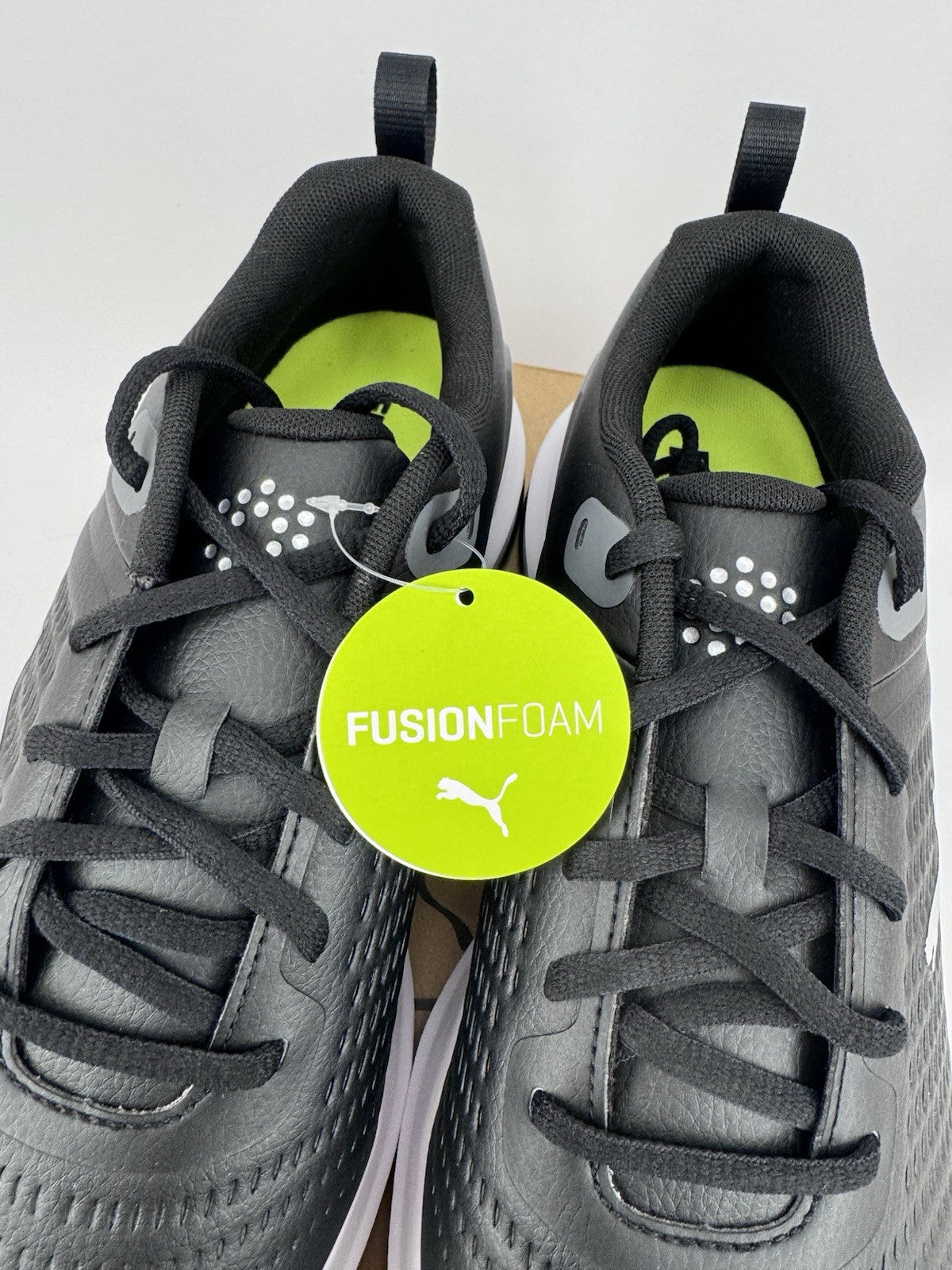 Puma Fusion Plus Spiked Golf Shoes Men's Size UK 8.5 Black Waterproof/323096