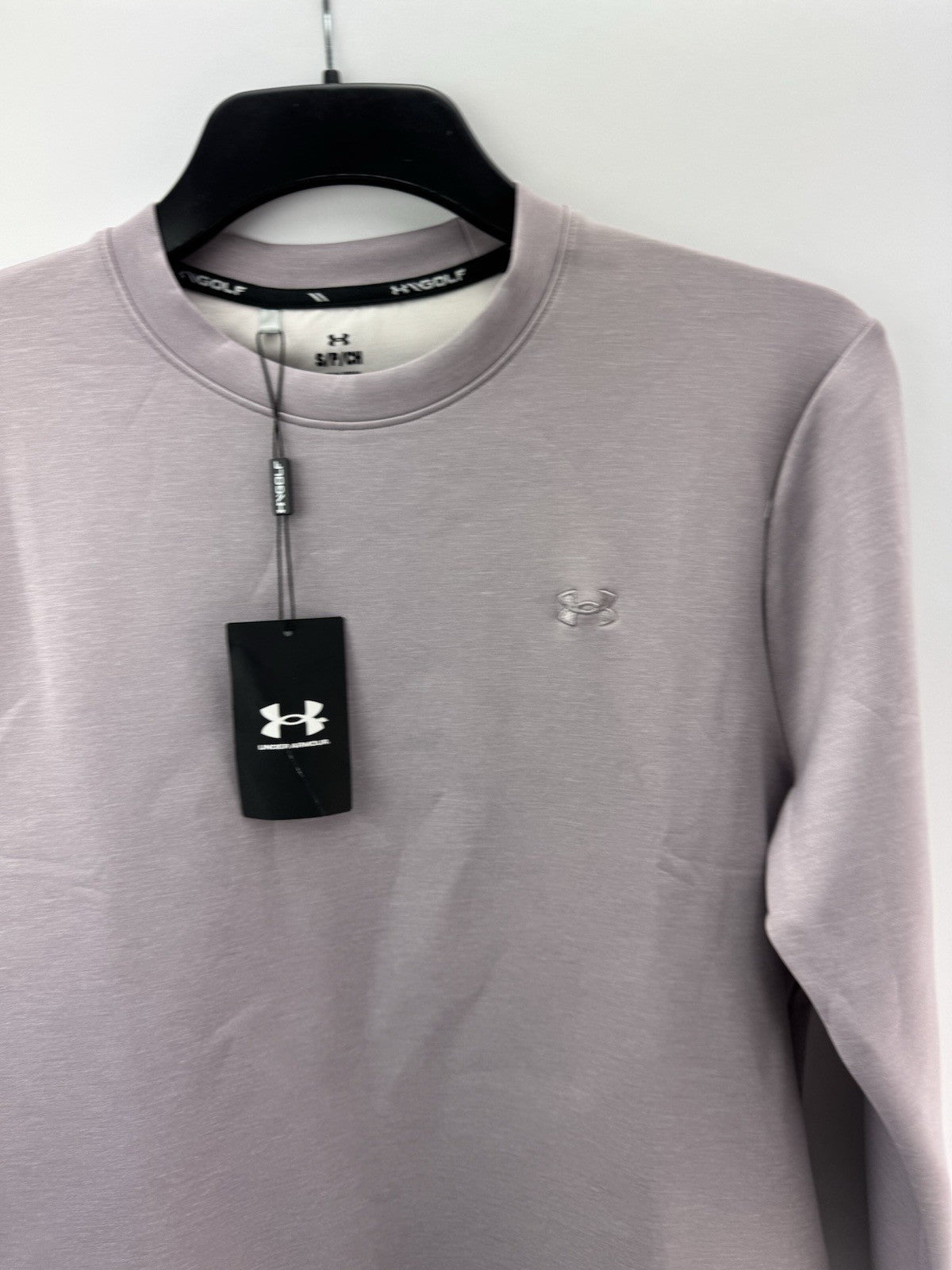 Under Armour Golf Pullover Drive Crew Midlayer UK Small /Loose Fit /New /251573