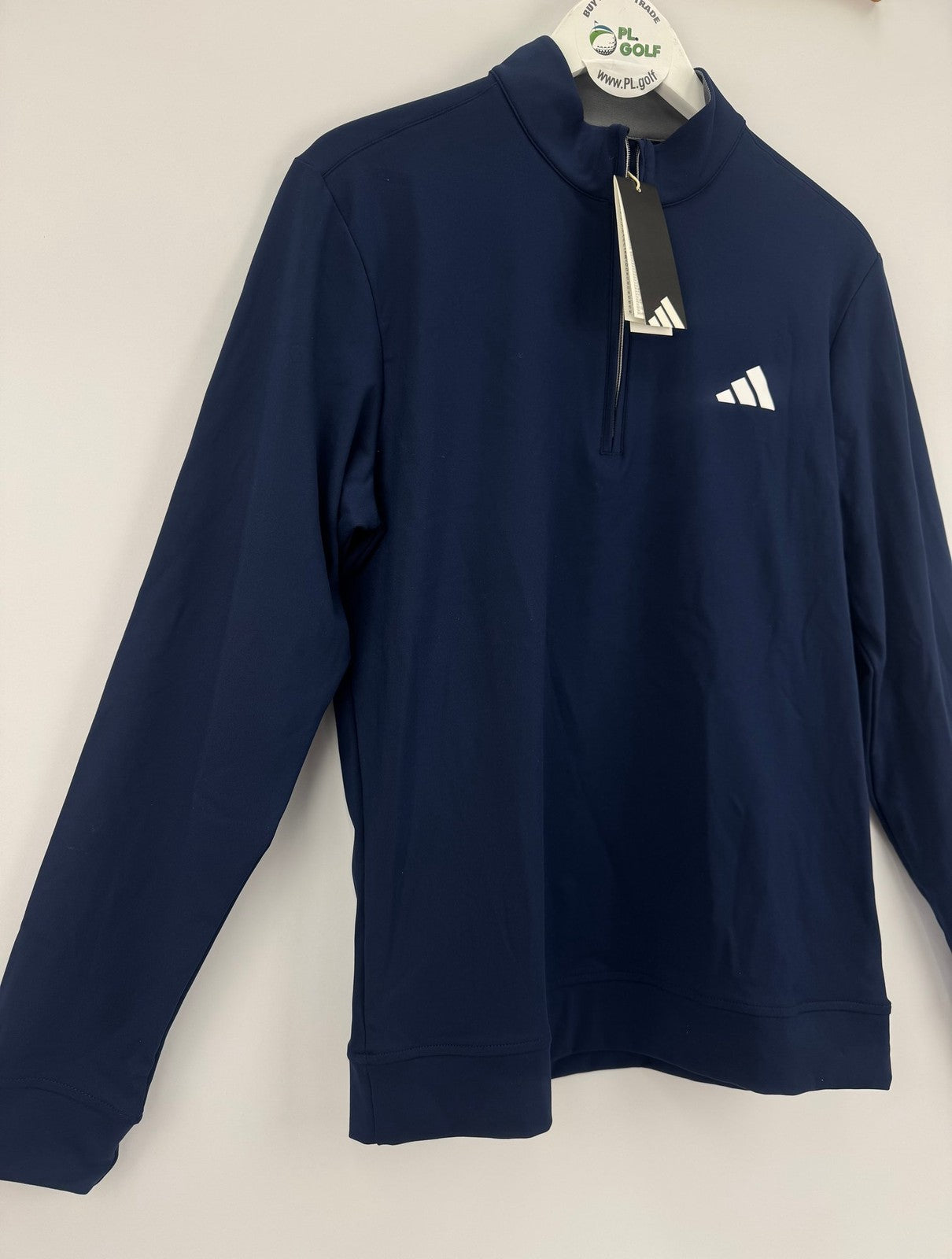Adidas JX4438 Ultimate Quarter Zip Sweatshirt Men's Small Navy Blue Golf/327214