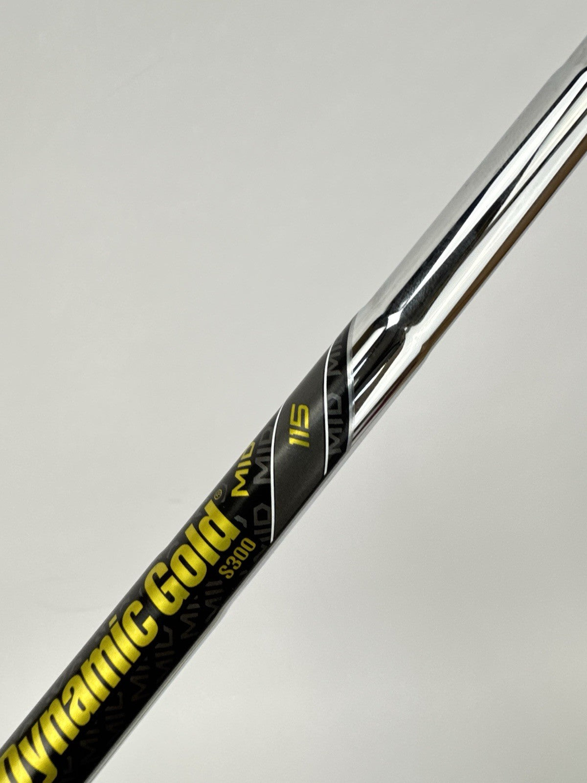 Dynamic Gold 115 Iron Shaft Mid S300 Stiff Flex Steel 36”/0.370 Parallel /346317