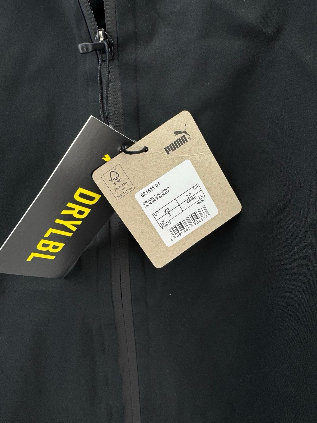 Puma Golf Mens DRYLBL Waterproof Rain Jacket Size Small Black Slate New /307536