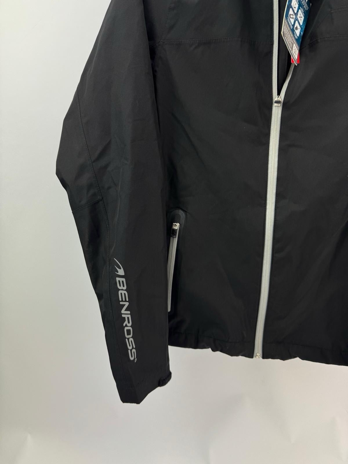 Mens Benross Hydro Pro X Golf Jacket Black Size Small Waterproof/ 305151