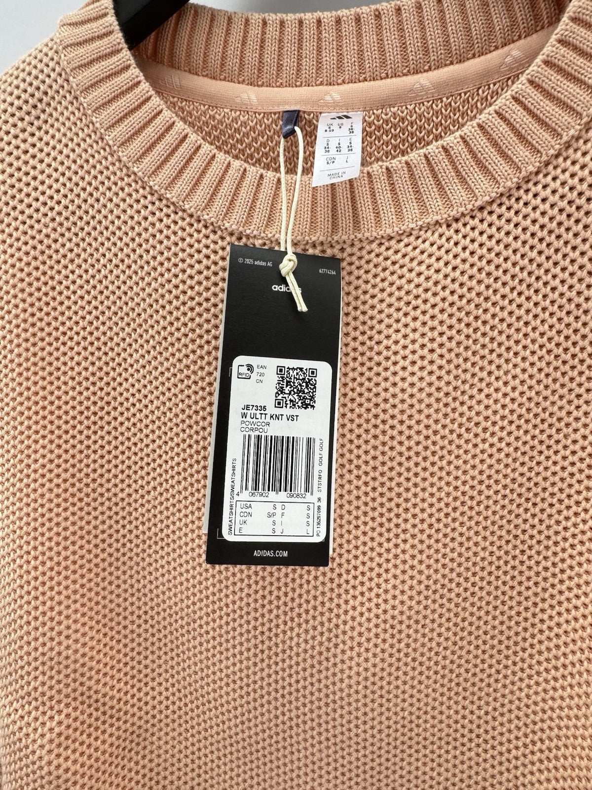 Adidas Golf Ladies Ultimate 365 Knot Tour Vest UK S /Coral /New /294826