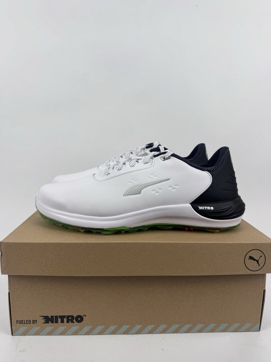 Puma Phantomcat Nitro Men's Golf Shoes Size UK 8.5 White Black Fluro/320360
