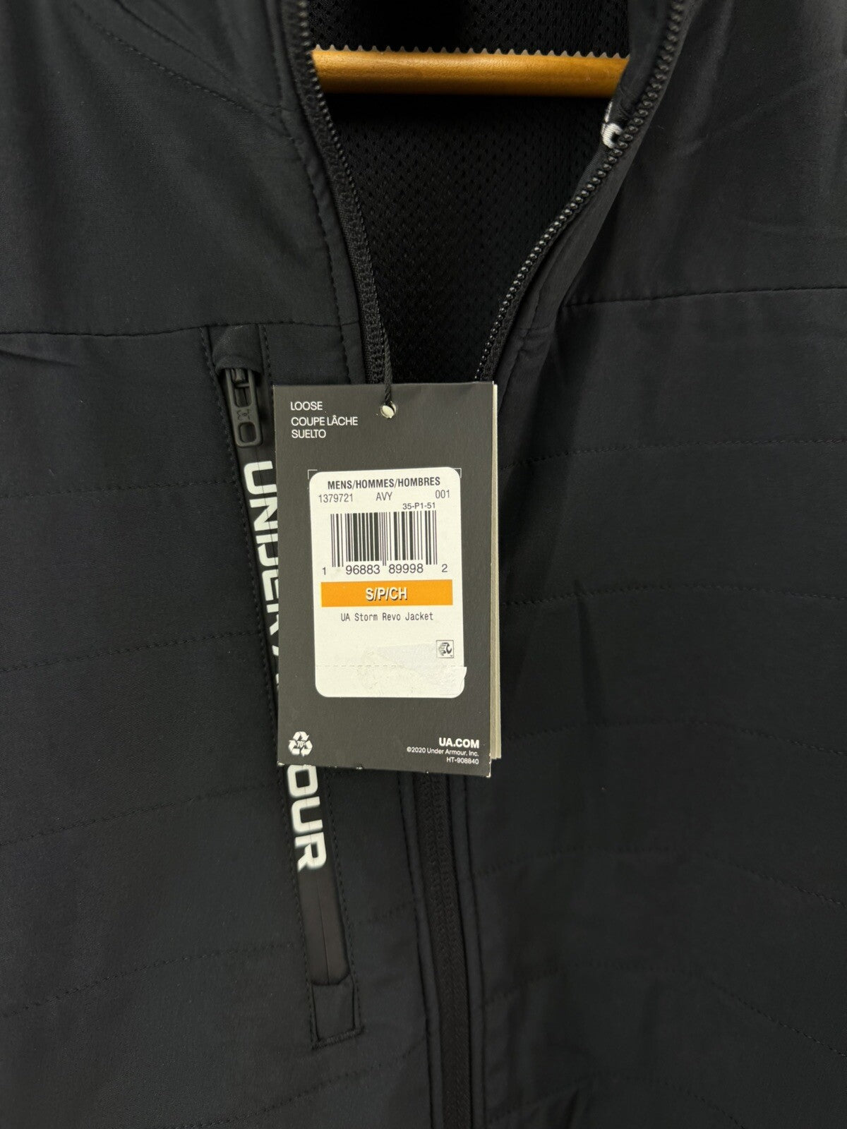Under Armour Storm Revo Jacket Uk Small /Black /Full Zip /New /207536