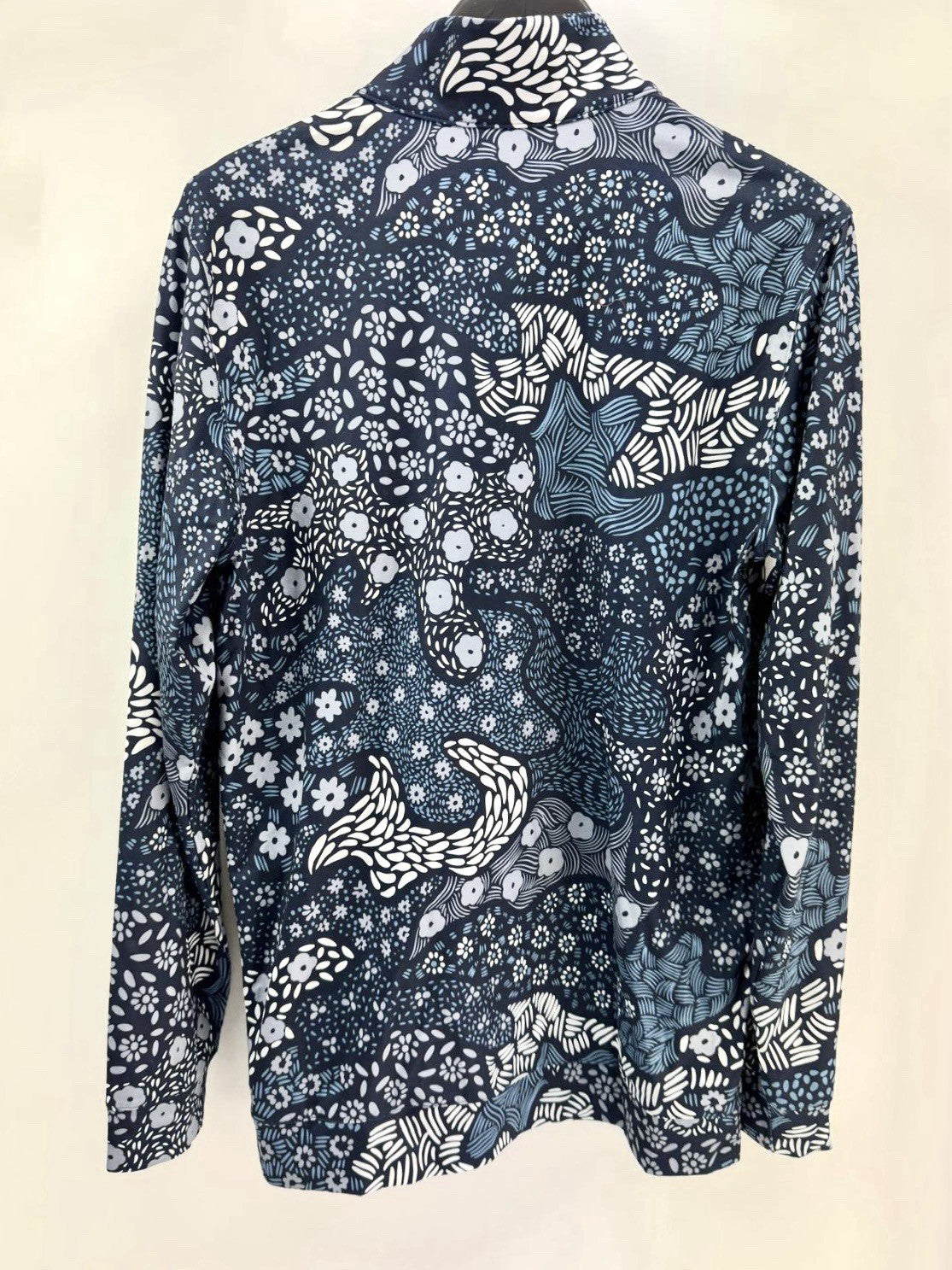 Mens Puma Cloudspun Bloom Camo 1/4 Zip Pullover Sweater Navy Size Small/ 307557