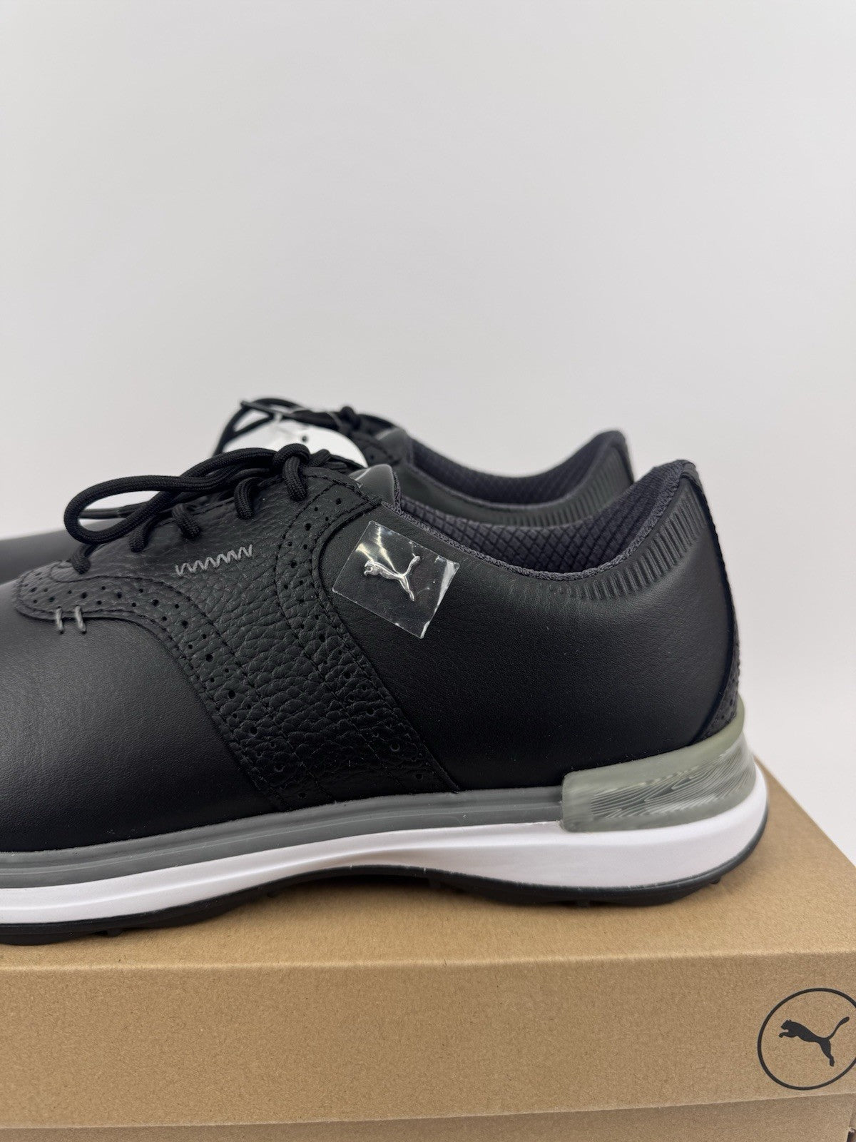 Puma Avant Golf Shoes Men's Size UK 7 Waterproof Black Premium/322881
