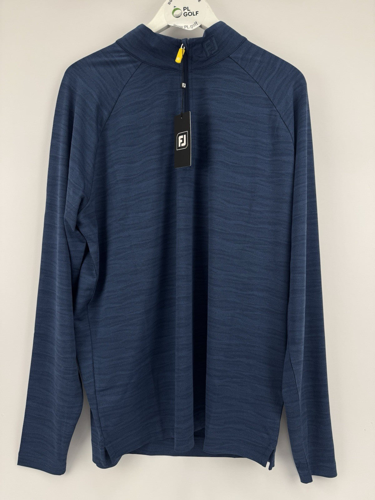 FootJoy Golf Wave Jacquard Chill-Out Zip Pullover Men's Size Medium Navy/330632
