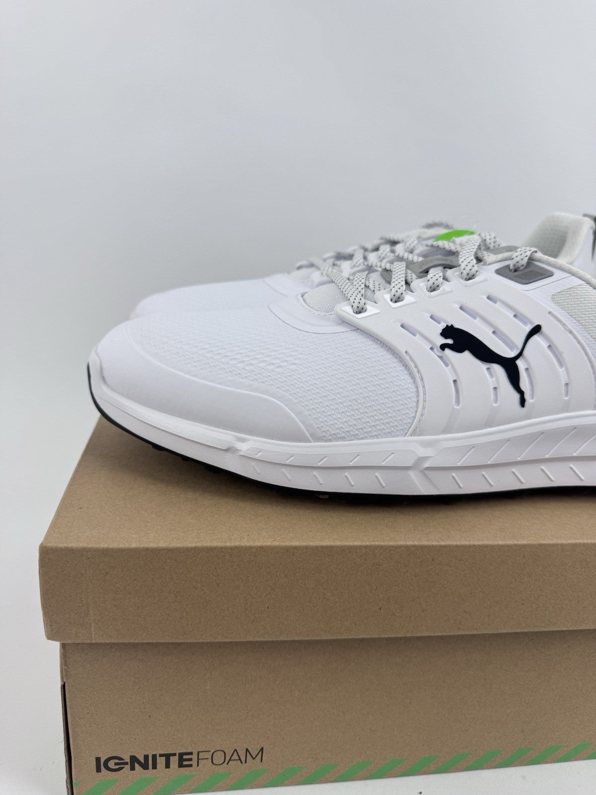 Puma Ignite Elevate 2 Tour Men's Golf Shoes Size UK 11 White Waterproof/319232