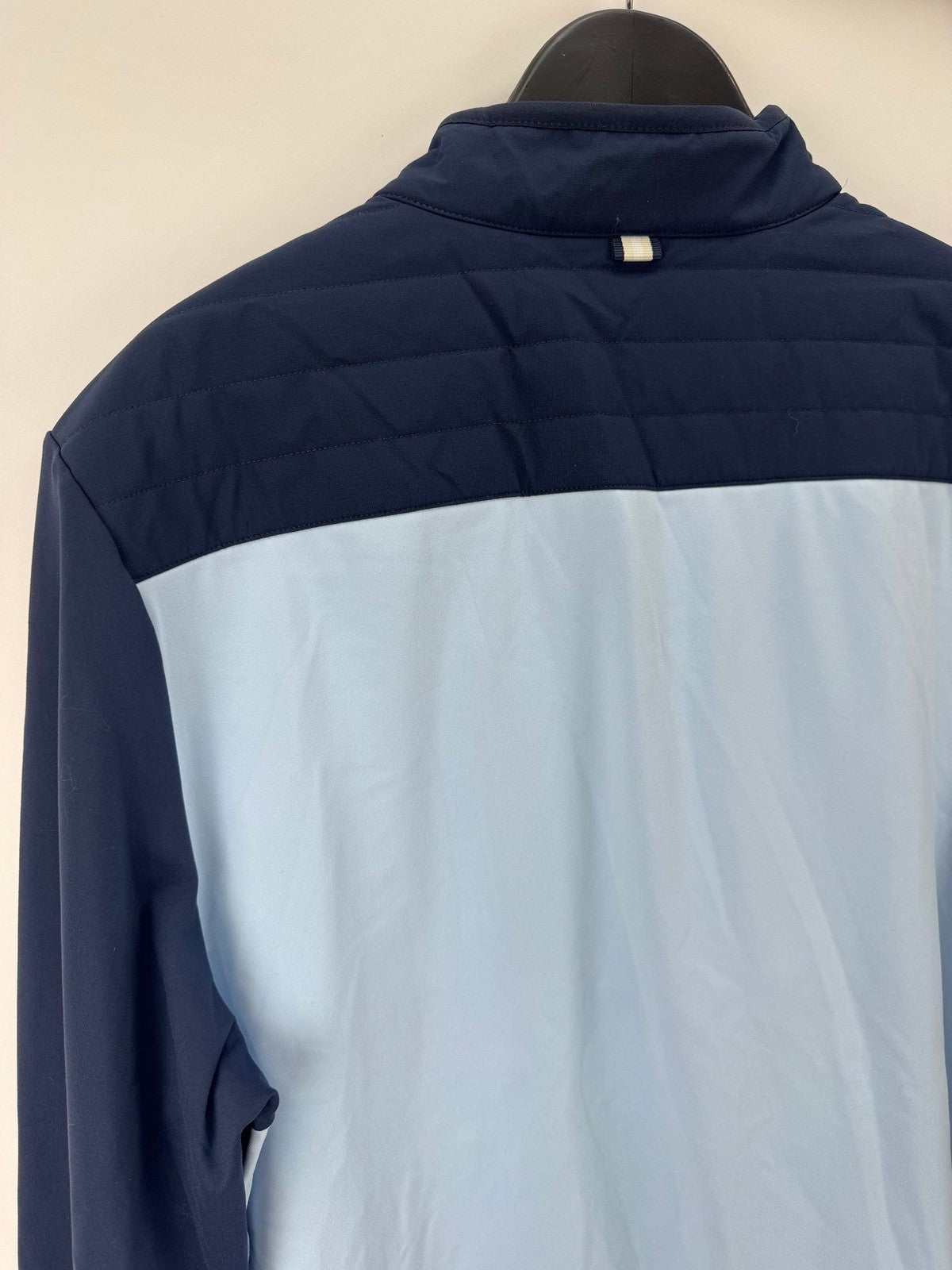 Puma Cloudspun Tech Hybrid Jacket Men's XXL Deep Navy Light Blue Full Zip/353938