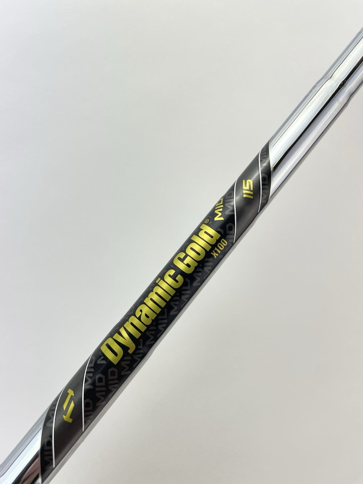 Dynamic Gold Mid 115 Iron Shaft X100 X Flex Steel 35.25” /0.355 Tapered /288375