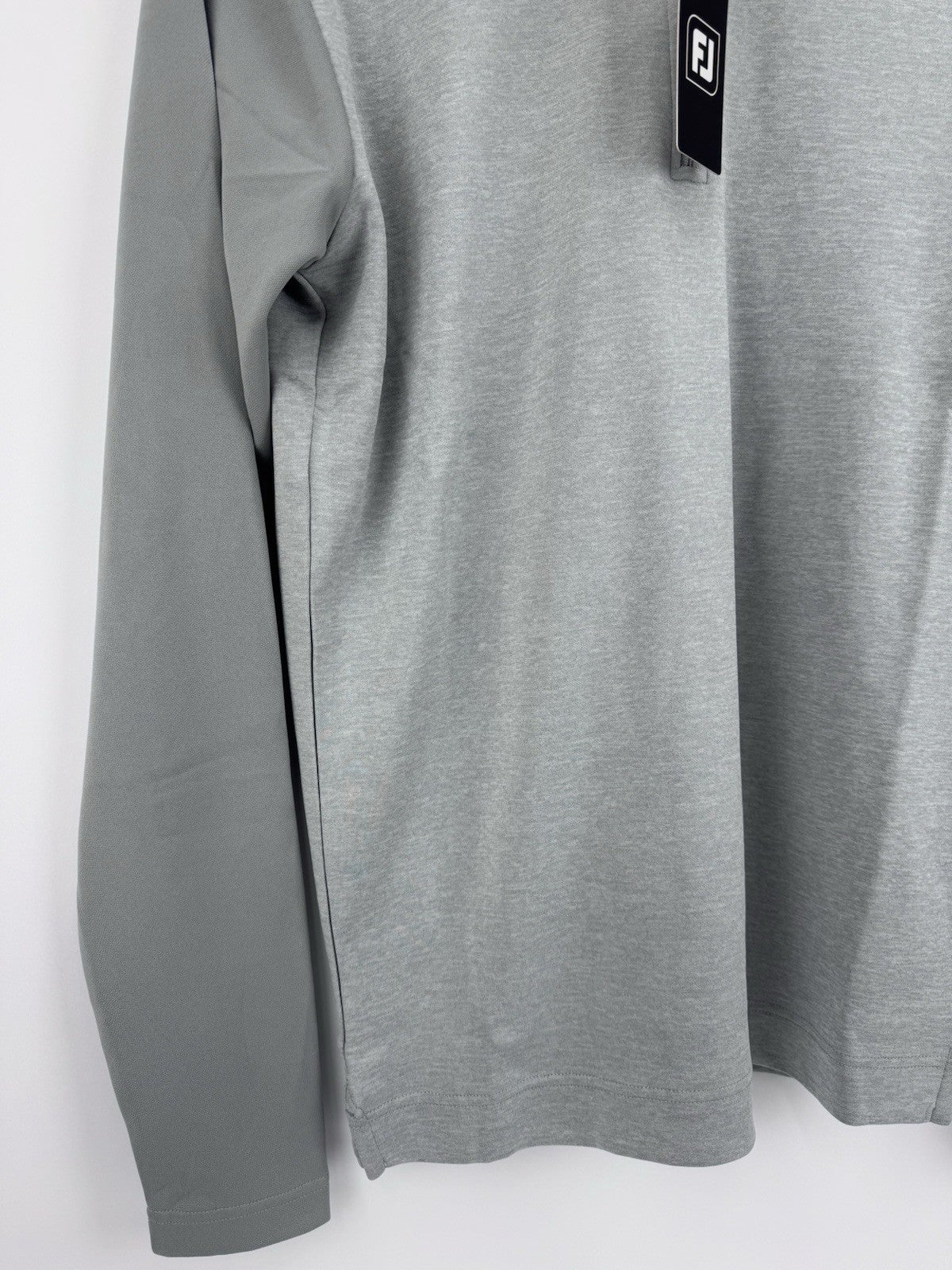 FootJoy Tonal Heather Chill-Out Pullover Mens Size Small Grey Long Sleeve/317137
