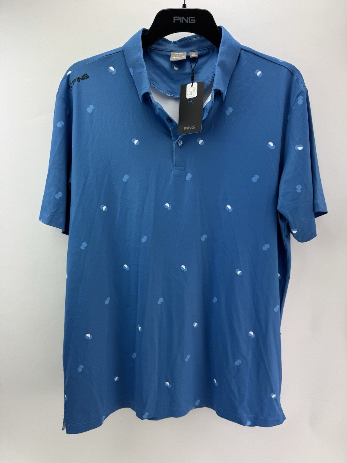 Ping Golf Mens Polo Shirt Two Tone UK XL /Short Sleeve /Blue /New /275610