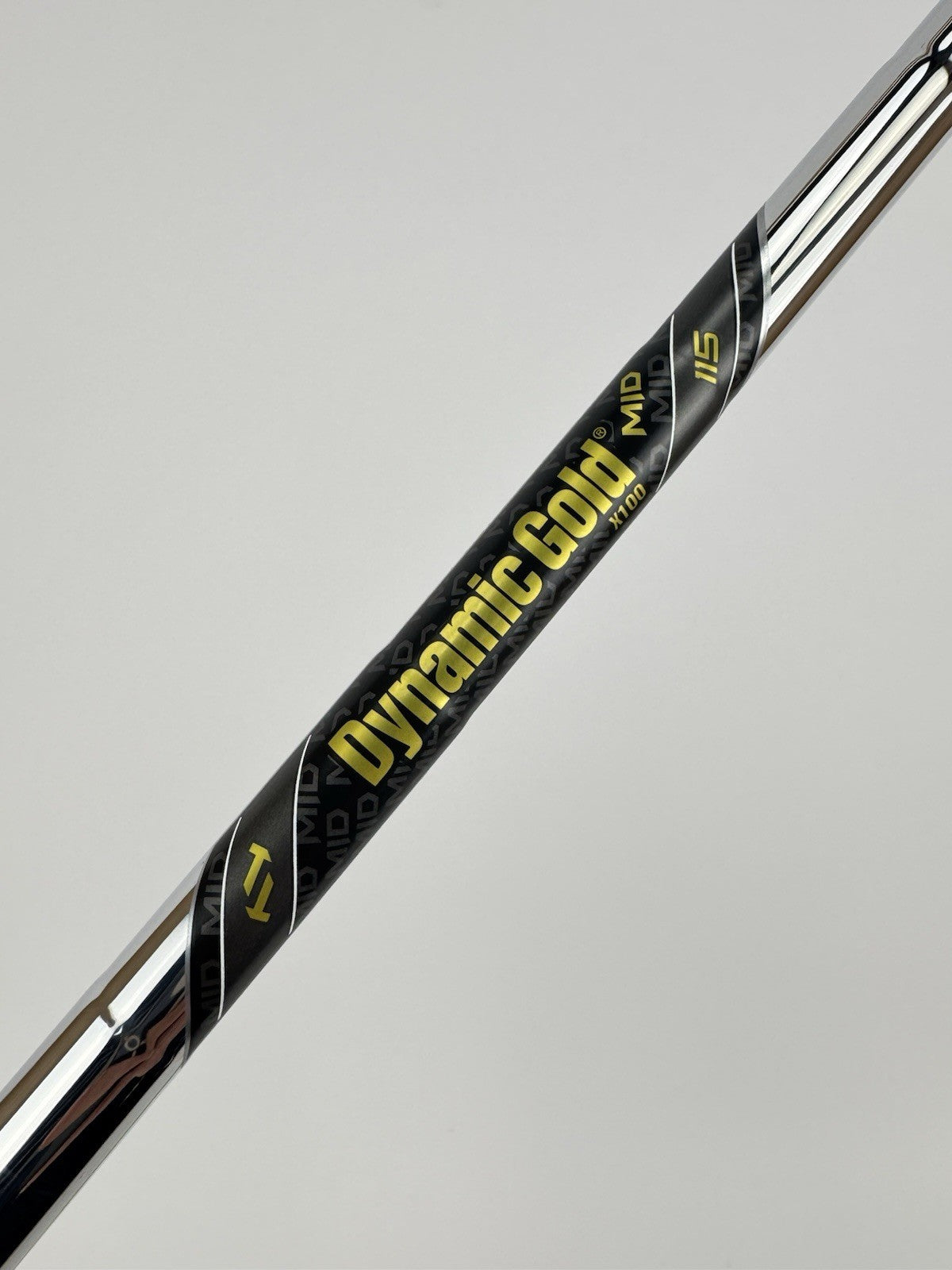 Dynamic Gold Mid 115 Iron Shaft X100 X Flex Steel 35.25” /0.355 Tapered /331150