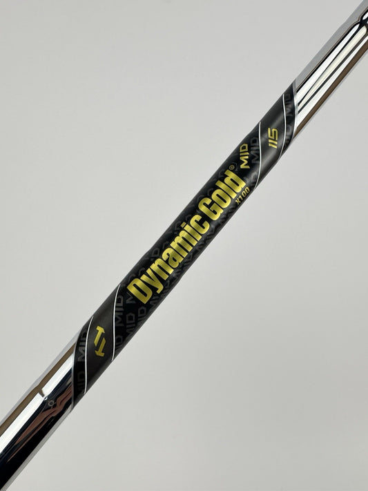 Dynamic Gold Mid 115 Iron Shaft X100 X Flex Steel 35.25” /0.355 Tapered /331150