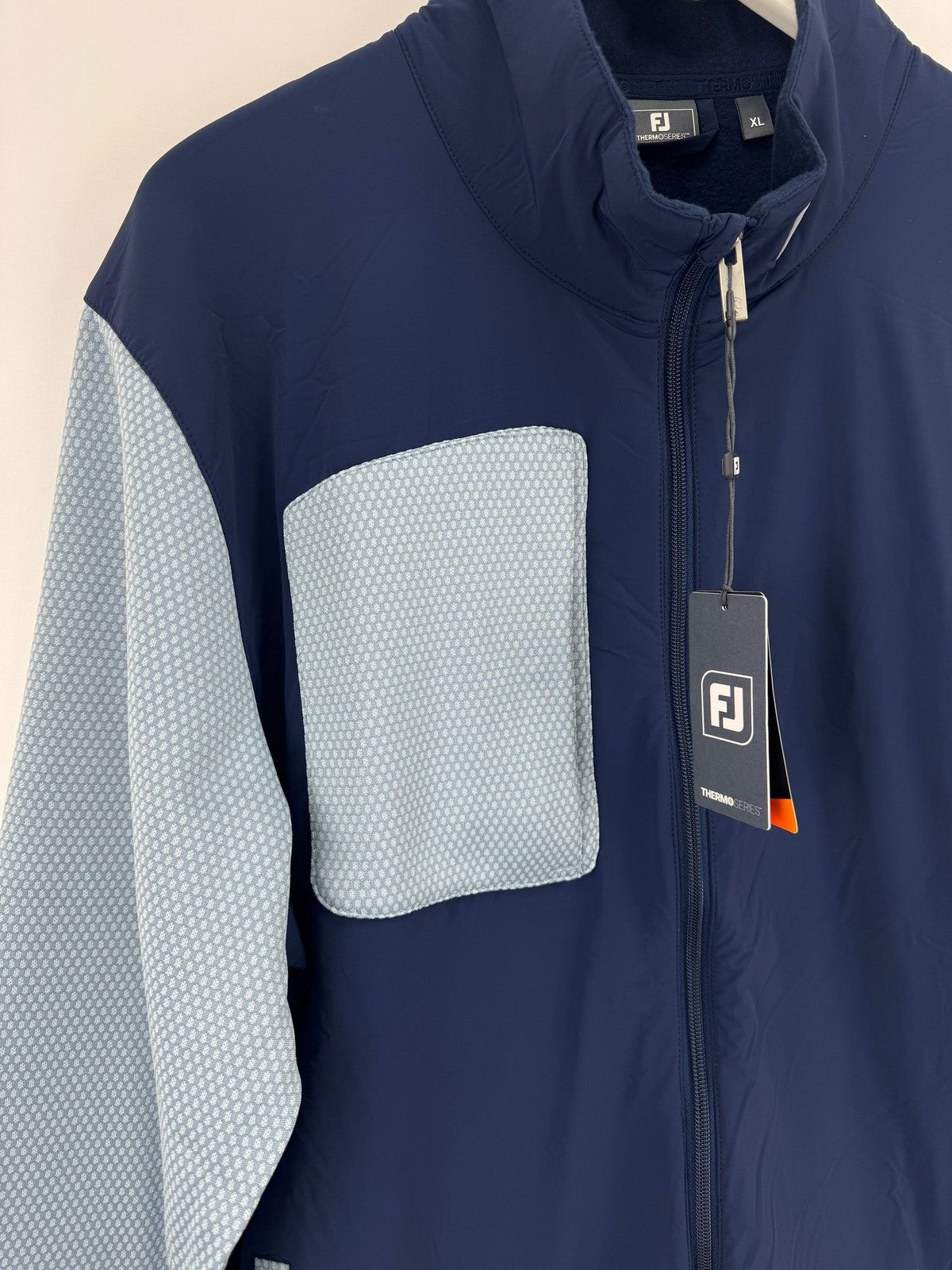 FootJoy Thermoseries Hybrid Jacket Men's Small Navy Grey Wind Resistant/336161