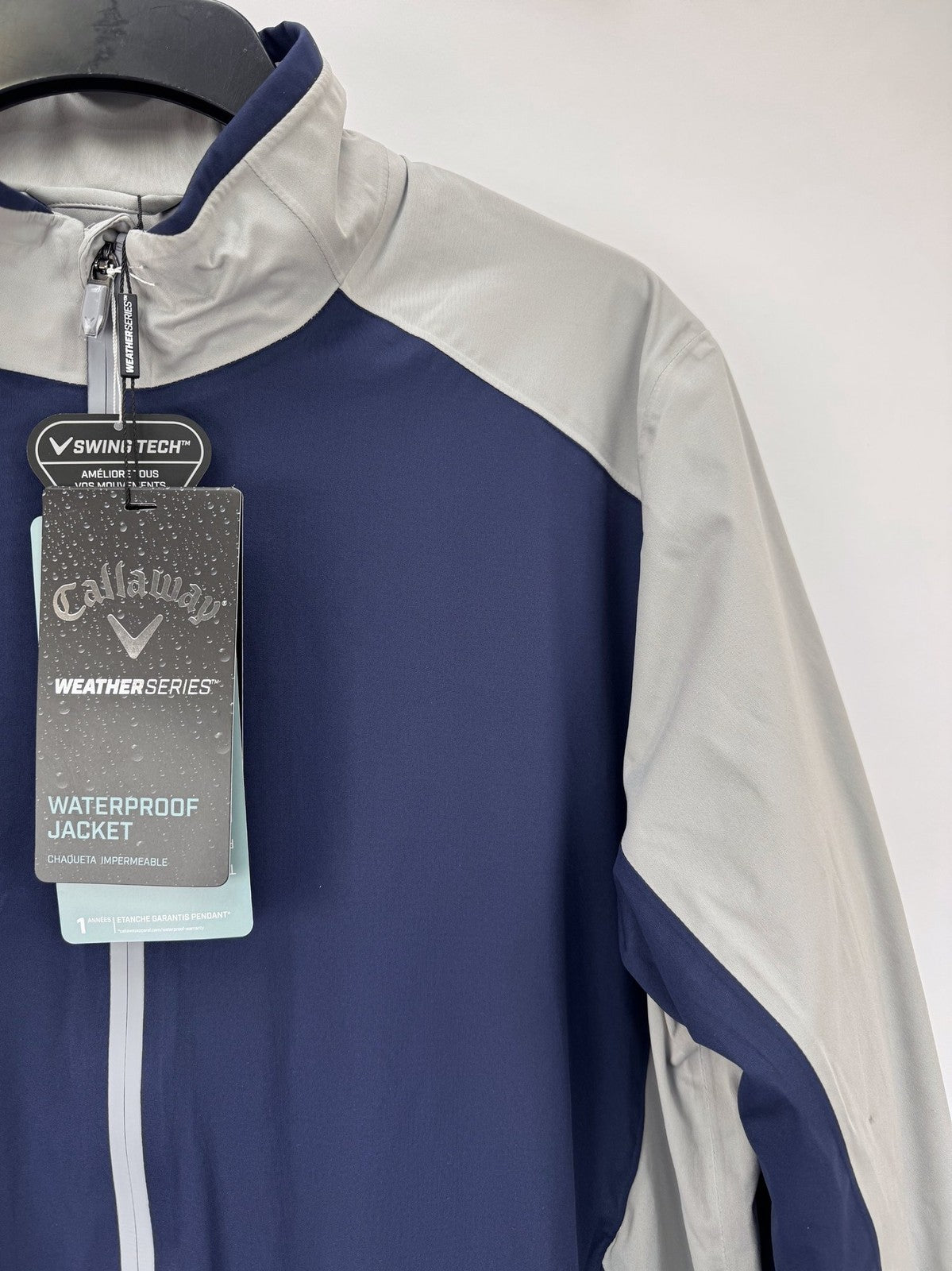 Callaway Weather Series Waterproof Jacket Men's XL Navy Grey Swing Tech/365123