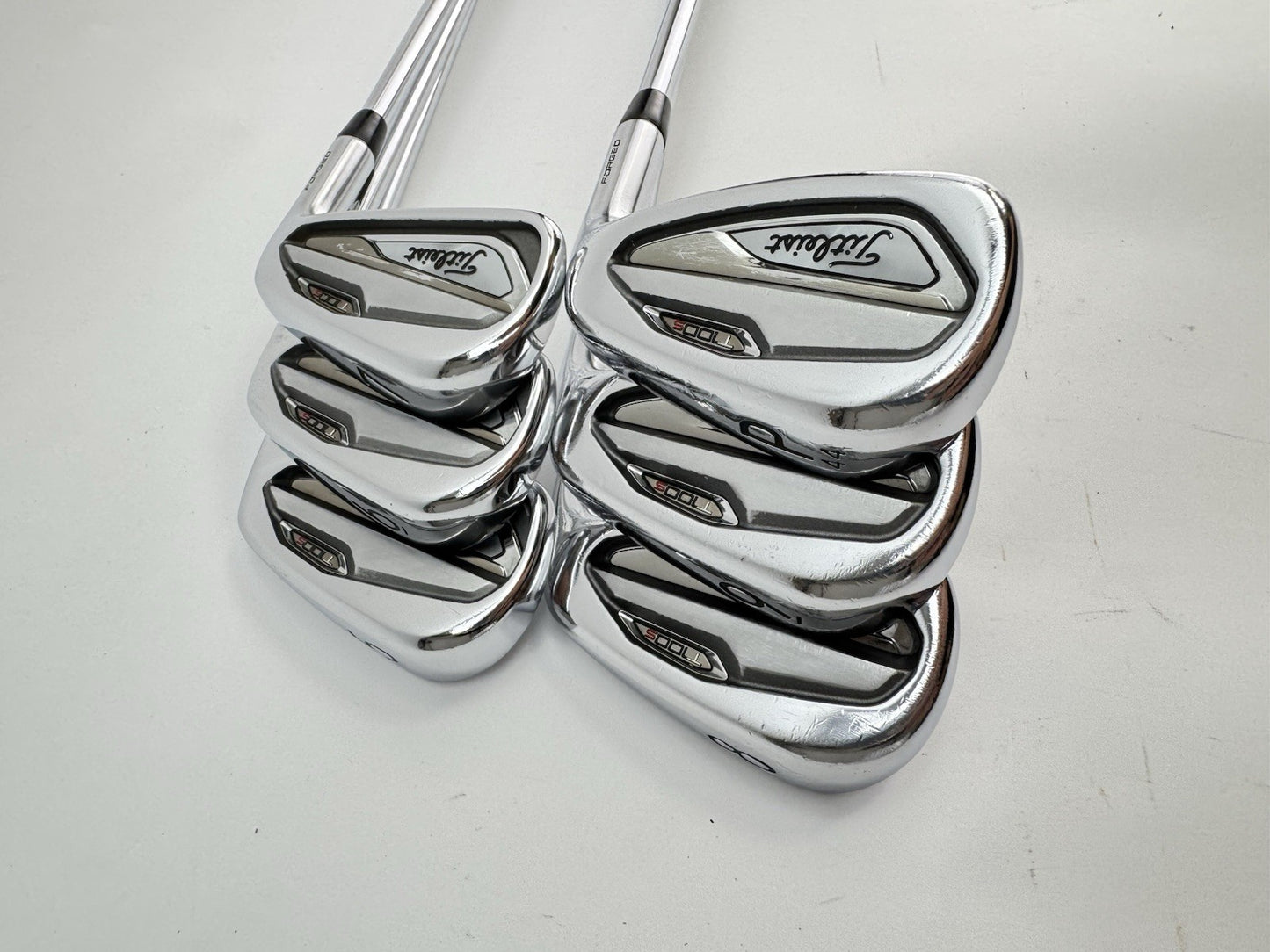 Titleist T100s Irons 5-PW Project X LZ 6.0 Stiff Steel +1/2 /New Grips /2909312