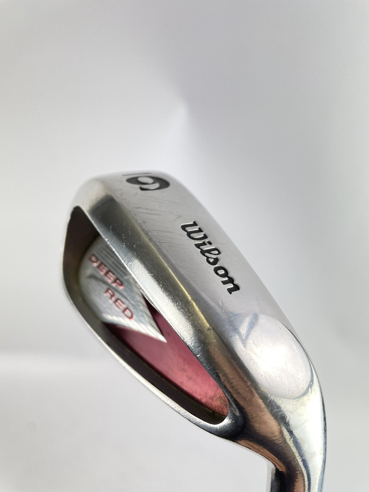 Wilson Deep Red 6 Iron Regular Flex Steel /Right Handed /New Grip /Polished/62043