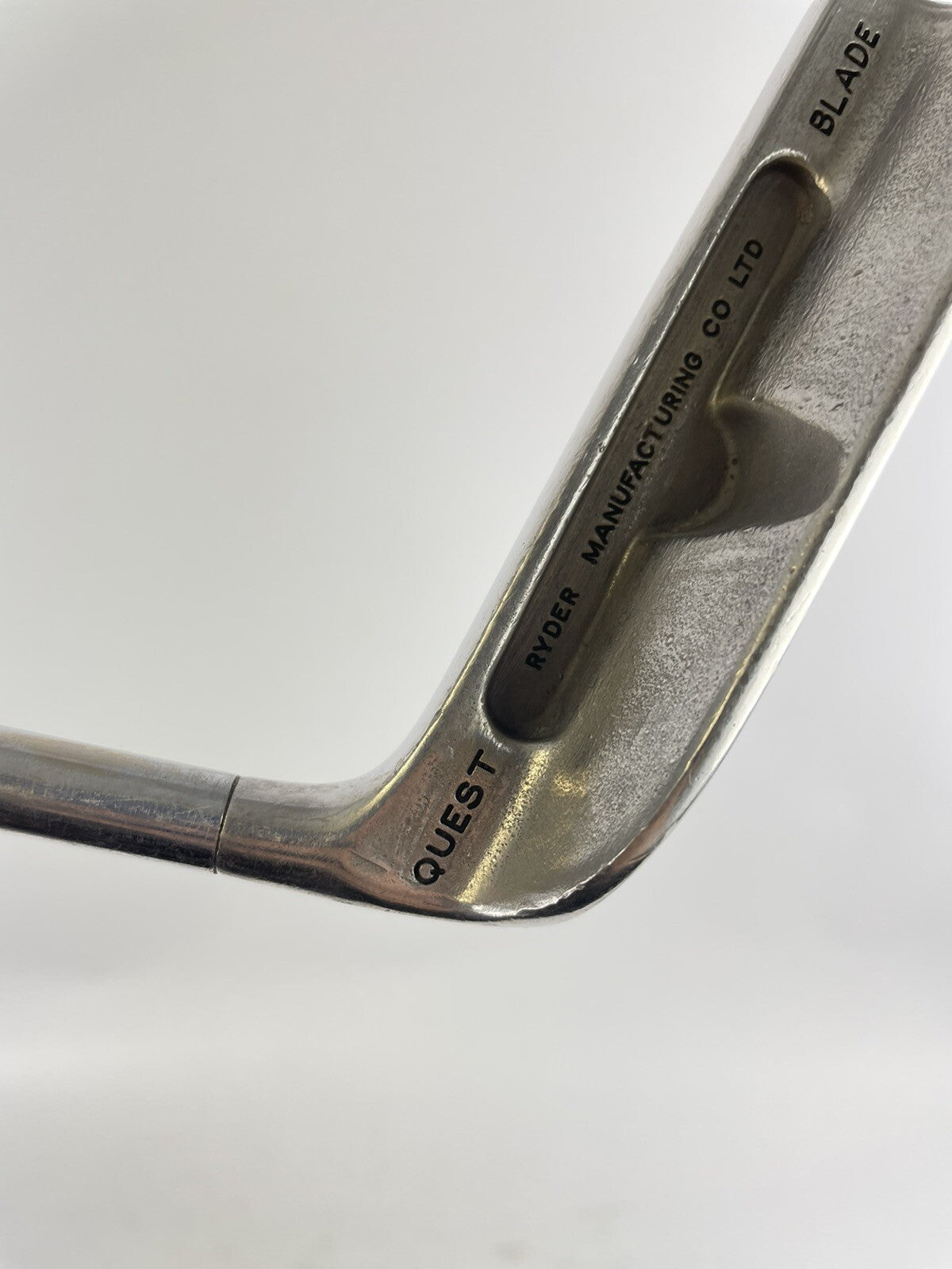 Ryder Golf Quest Blade Putter 35.5” Heel Shafted Steel /Right /New Grip /29261