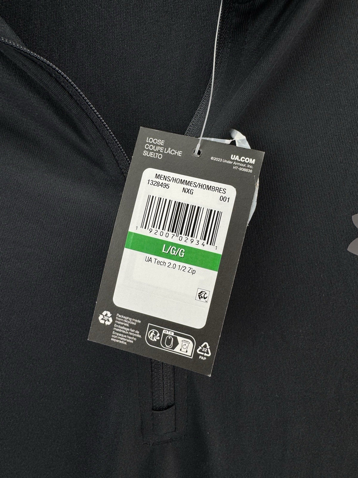 Under Armour 1/2 Zip Pullover Tech 2.0 Lightweight UK L /New /275576