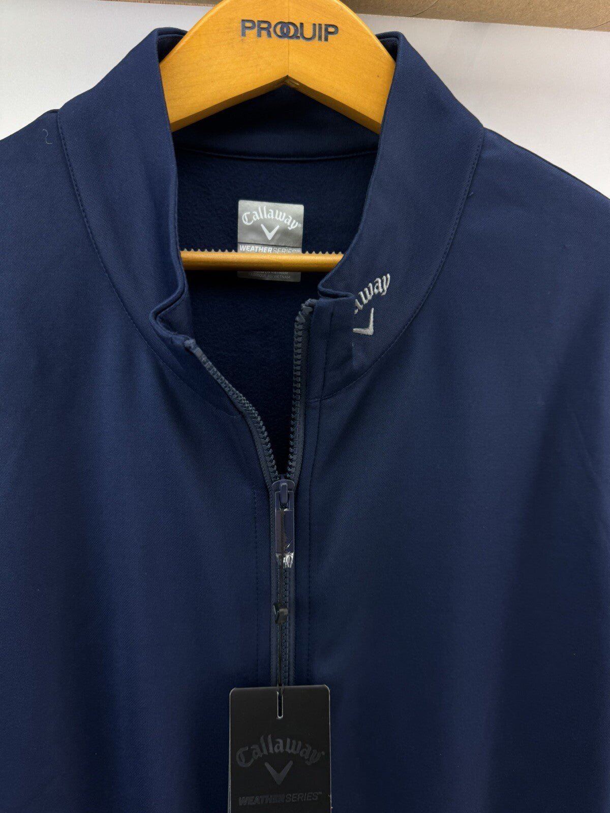 Callaway Mens Thermal Gilet High Gauge UK XXL /Full Zip /Navy /New /207164